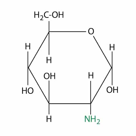 công thức hóa học của Glucosamine