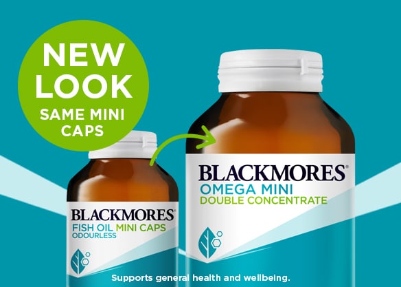 thông báo thay đổi nhãn hiệu blackmores odourless fish oil mini caps