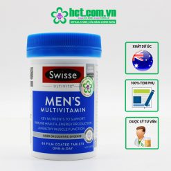 Vitamin tổng hợp cho nam giới Swisse Ultivite Men's Multivitamin 60 viên