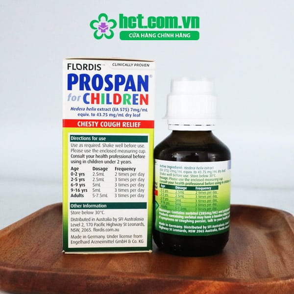 Cách sử dụng Siro ho Prospan For Children 100ml của Úc