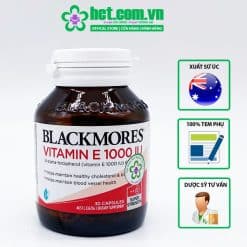 Viên uống bổ sung Vitamin E Blackmores 1000IU Úc lọ 30 viên