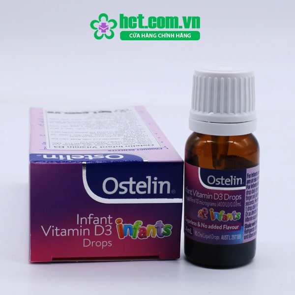 Ostelin Infant Vitamin D3 Drops 2.4ml cho trẻ đến 12 tuổi