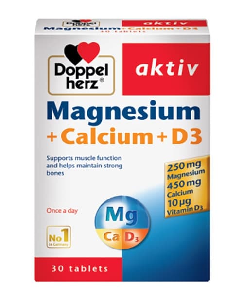 Thuốc canxi cho bà bầu Doppelherz Magnesium Calcium Vitamin D